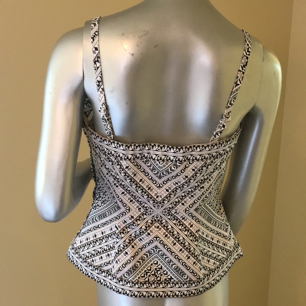 WHBM | STRAPLESS PRINTED BUSTIER TOP - Picture 8 of 14